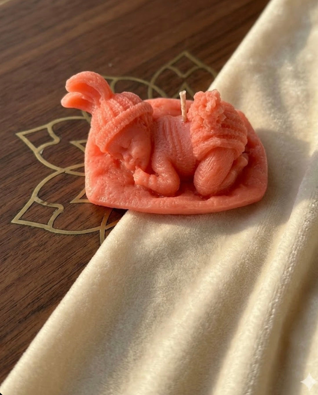 Baby Bunny Candle – Handmade Aesthetic Gift for Baby Showers & Nursery Decor