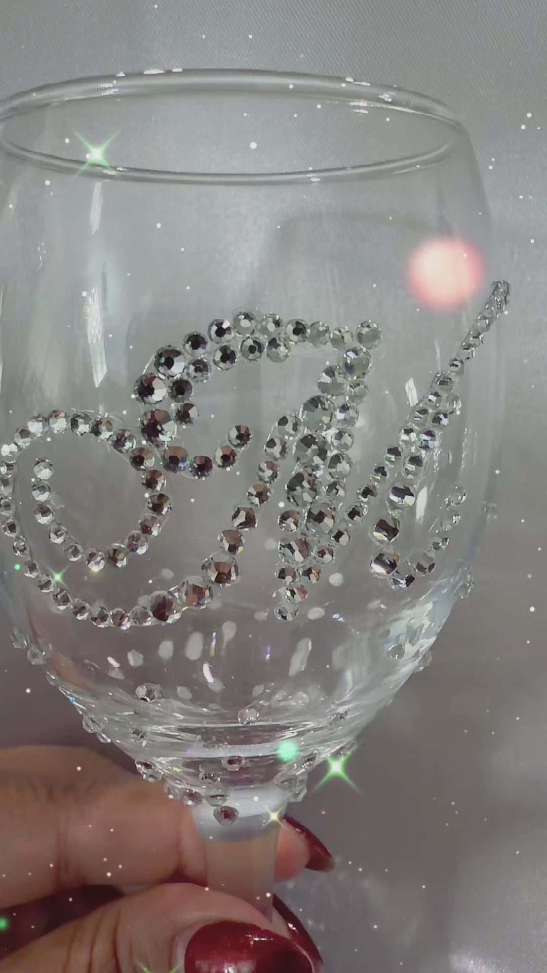 Elegant Handmade Wedding Glasses for Couples – Custom Rhinestone Bridal Cups